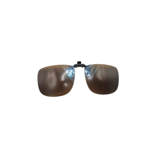 Barna csiptethető napszemüveg előtét 54x43mm